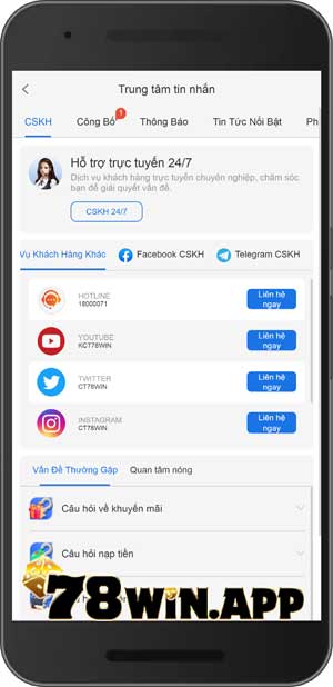 Khi nào thì cần liên hệ 78WIN