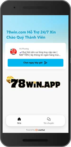 Liên hệ 78win qua live chat trực tuyến